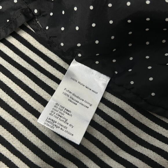 AKRIS PUNTO Wool Blazer Womens Size 10 Striped Professional Work Career Corpcore - Picture 9 of 10